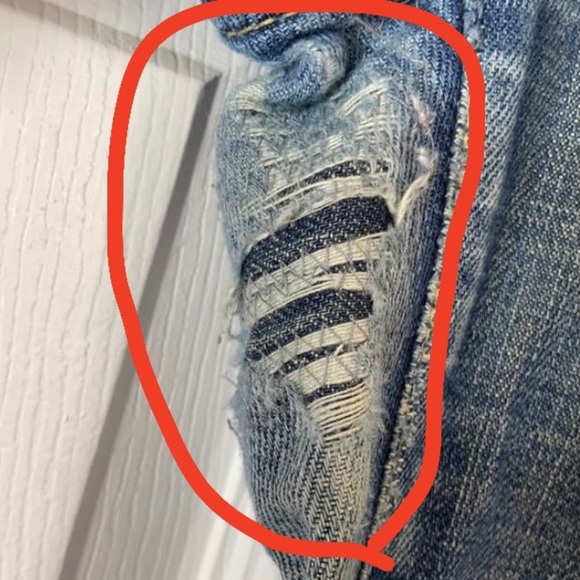 Flawed Joes jeans cotton dark wash boot cut wide leg bell bottoms low rise W 25 - Picture 11 of 16